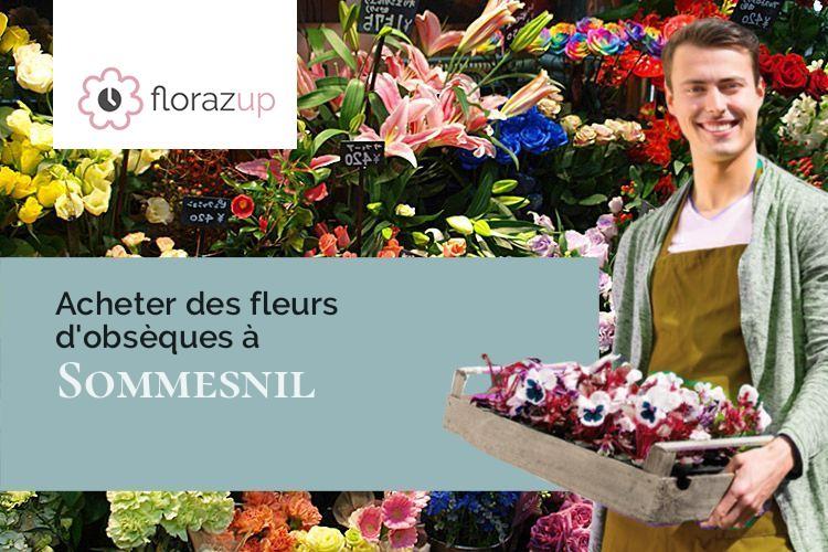coeurs de fleurs pour des funérailles à Sommesnil (Seine-Maritime/76560)