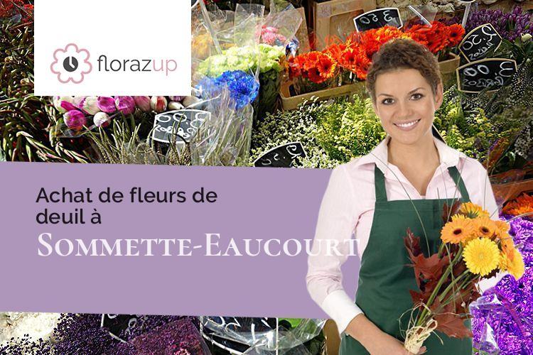 couronnes de fleurs pour une crémation à Sommette-Eaucourt (Aisne/02480)