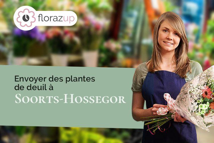 fleurs deuil pour des funérailles à Soorts-Hossegor (Landes/40150)