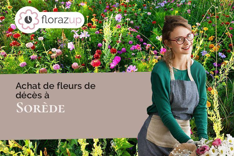 couronnes de fleurs pour un décès à Sorède (Pyrénées-Orientales/66690)