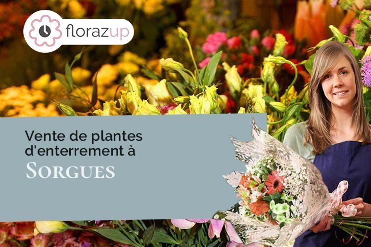 fleurs deuil pour un décès à Sorgues (Vaucluse/84700)