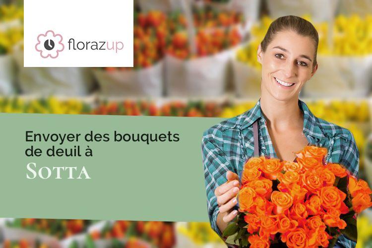 couronnes florales pour une crémation à Sotta (Corse/20146)