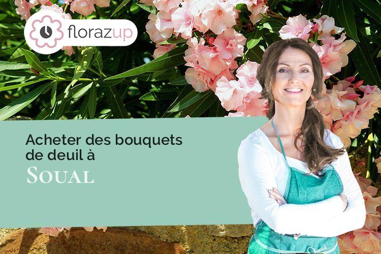 créations florales pour un deuil à Soual (Tarn/81580)