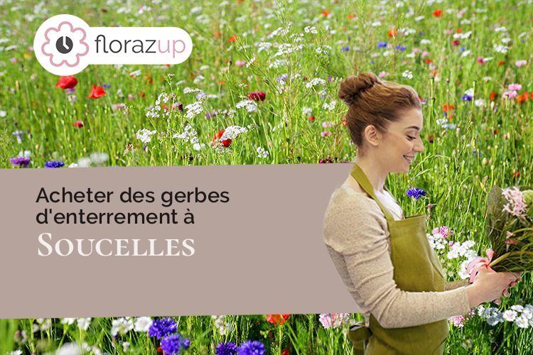 compositions de fleurs pour un deuil à Soucelles (Maine-et-Loire/49140)