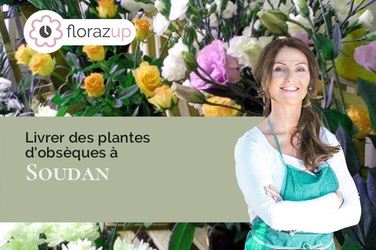 fleurs deuil pour une crémation à Soudan (Loire-Atlantique/44110)
