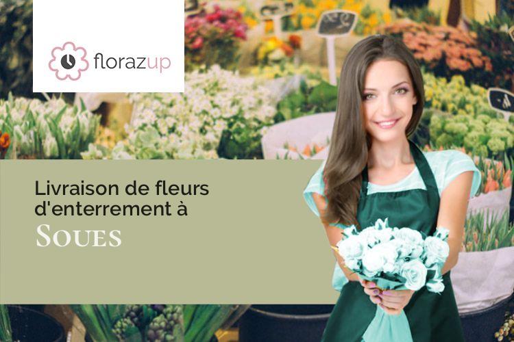 créations de fleurs pour un enterrement à Soues (Somme/80310)