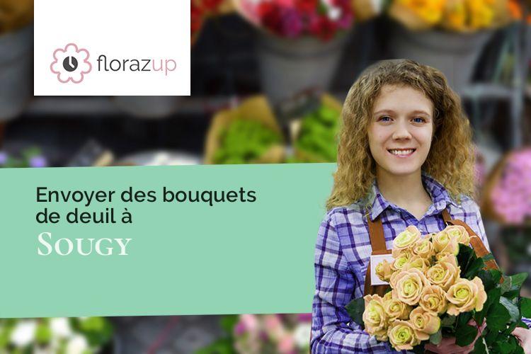 compositions de fleurs pour des obsèques à Sougy (Loiret/45410)
