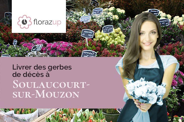 créations de fleurs pour un enterrement à Soulaucourt-sur-Mouzon (Haute-Marne/52150)