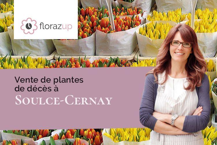 créations de fleurs pour un décès à Soulce-Cernay (Doubs/25190)