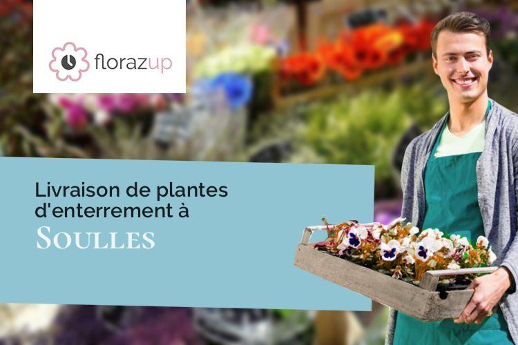 couronnes florales pour un décès à Soulles (Manche/50750)