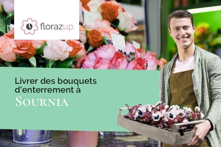 coeurs de fleurs pour des obsèques à Sournia (Pyrénées-Orientales/66730)