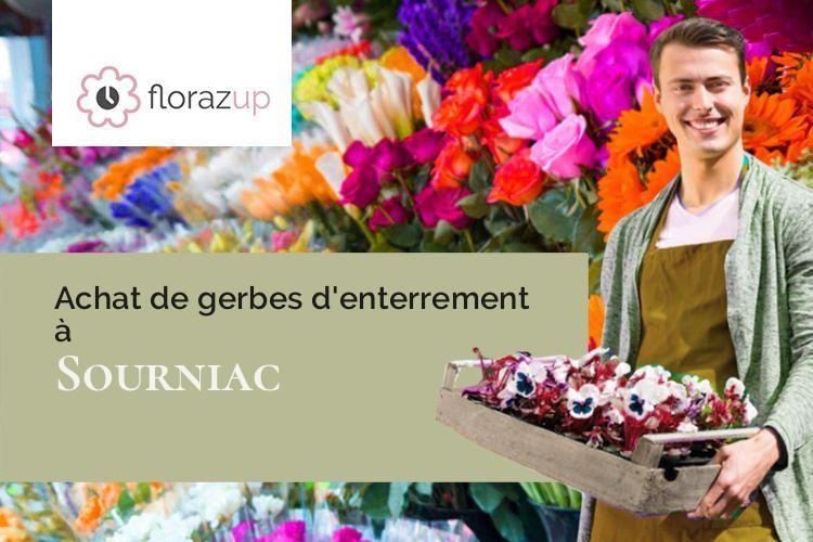 couronnes florales pour un décès à Sourniac (Cantal/15200)