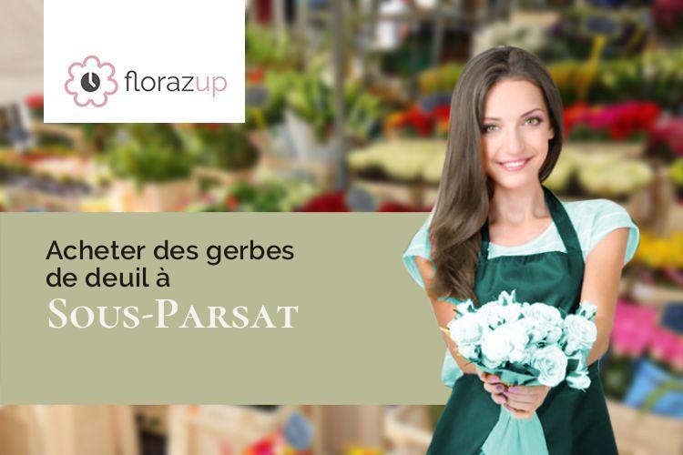 coeurs de fleurs pour un deuil à Sous-Parsat (Creuse/23150)