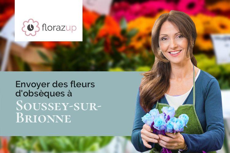 couronnes de fleurs pour une crémation à Soussey-sur-Brionne (Côte-d'Or/21350)