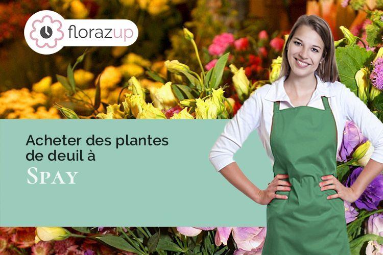 fleurs deuil pour une crémation à Spay (Sarthe/72700)