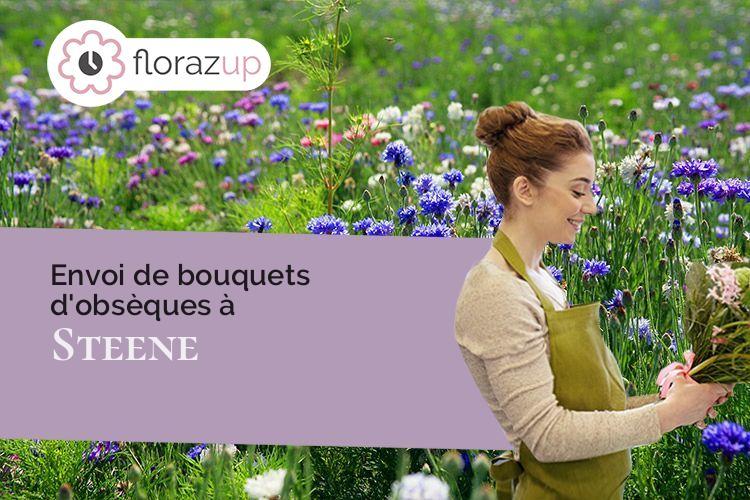 couronnes florales pour un décès à Steene (Nord/59380)