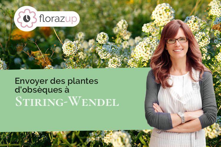 compositions de fleurs pour un enterrement à Stiring-Wendel (Moselle/57350)