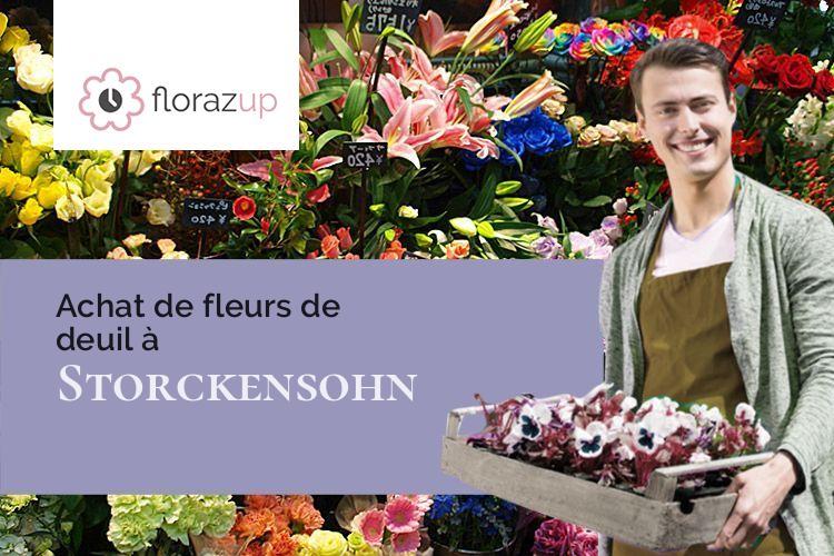 bouquets de fleurs pour des funérailles à Storckensohn (Haut-Rhin/68470)