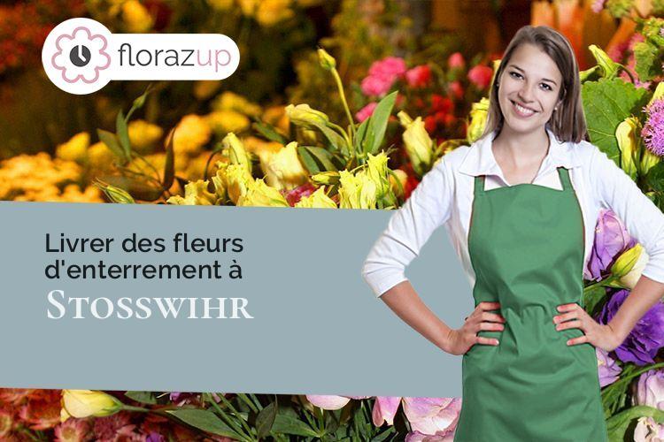 compositions de fleurs pour un décès à Stosswihr (Haut-Rhin/68140)