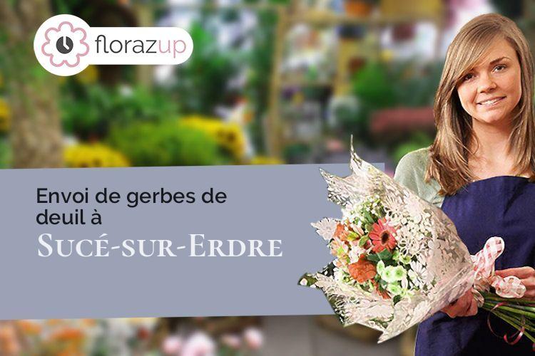 couronnes de fleurs pour des funérailles à Sucé-sur-Erdre (Loire-Atlantique/44240)