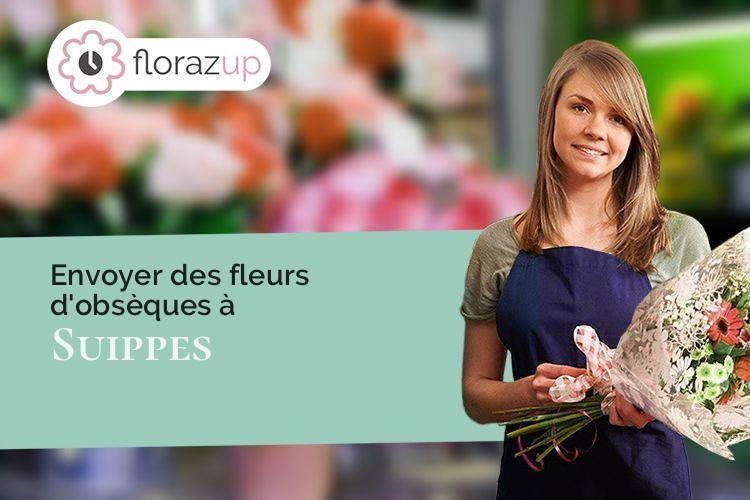 fleurs deuil pour un deuil à Suippes (Marne/51600)