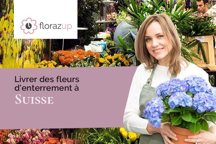 gerbes de fleurs pour des obsèques à Suisse (Moselle/57340)