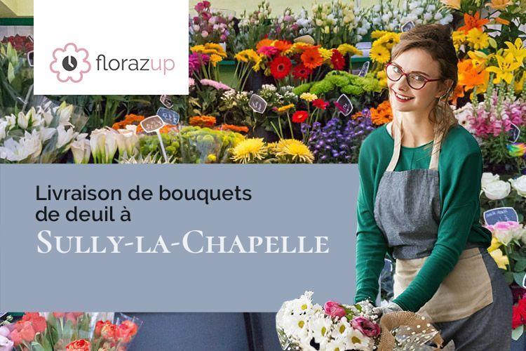 compositions de fleurs pour des funérailles à Sully-la-Chapelle (Loiret/45450)