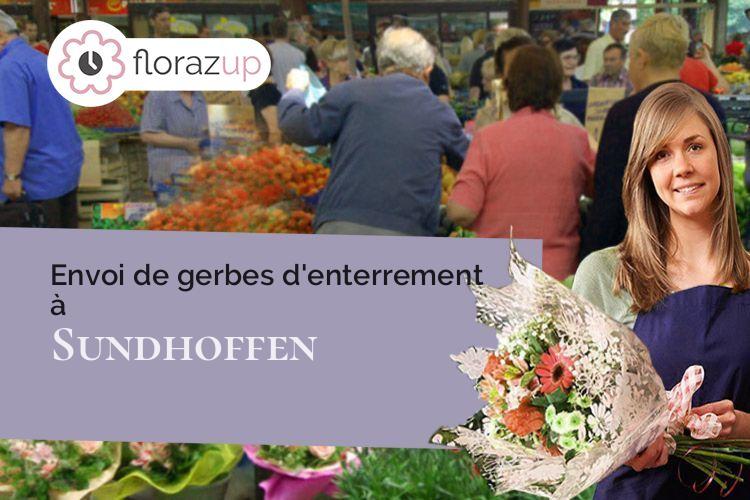 créations florales pour un enterrement à Sundhoffen (Haut-Rhin/68280)