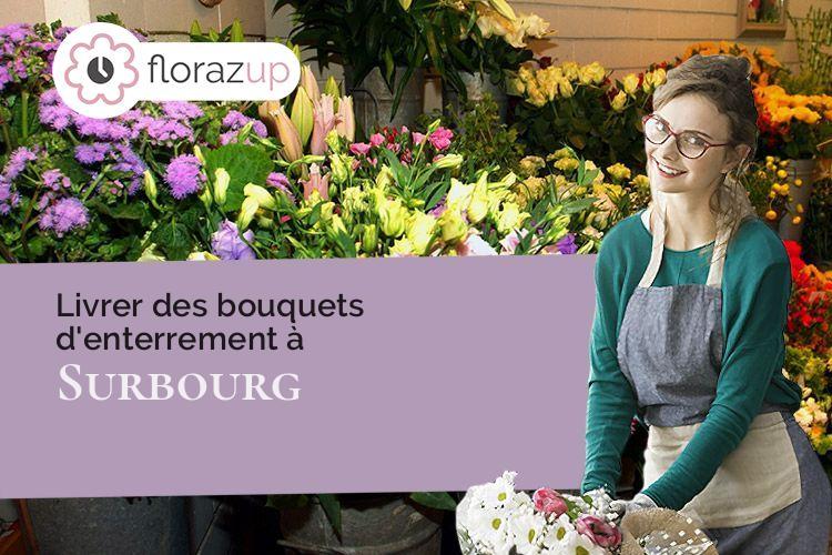 coeur de fleurs pour une crémation à Surbourg (Bas-Rhin/67250)