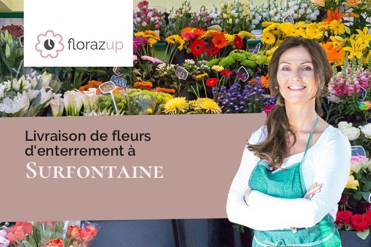 compositions de fleurs pour des funérailles à Surfontaine (Aisne/02240)