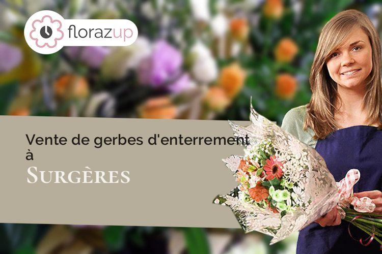 bouquets de fleurs pour un décès à Surgères (Charente-Maritime/17700)