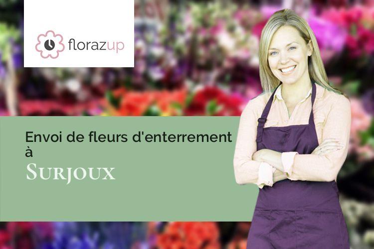 compositions de fleurs pour un décès à Surjoux (Ain/01420)