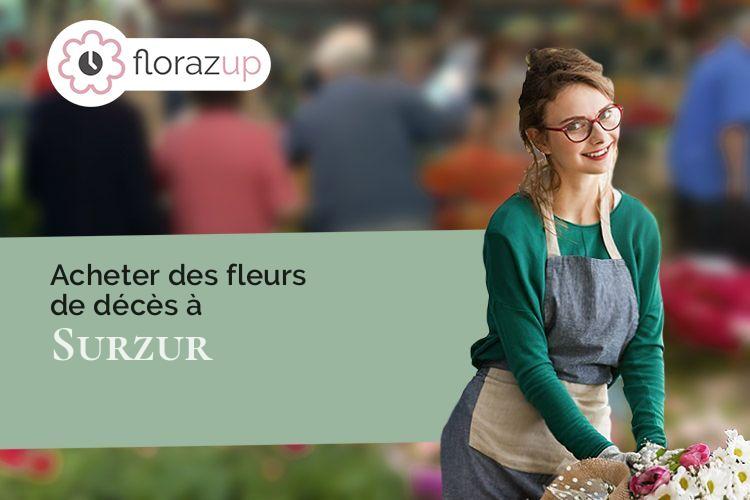 coeur de fleurs pour un deuil à Surzur (Morbihan/56450)