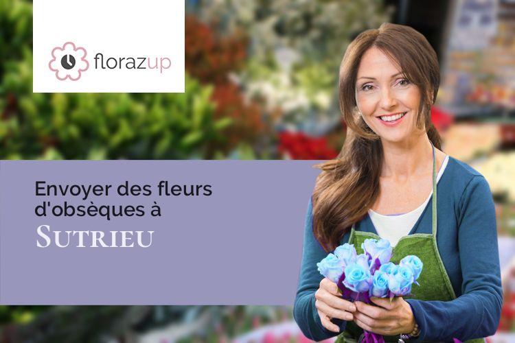 coeurs de fleurs pour un décès à Sutrieu (Ain/01260)