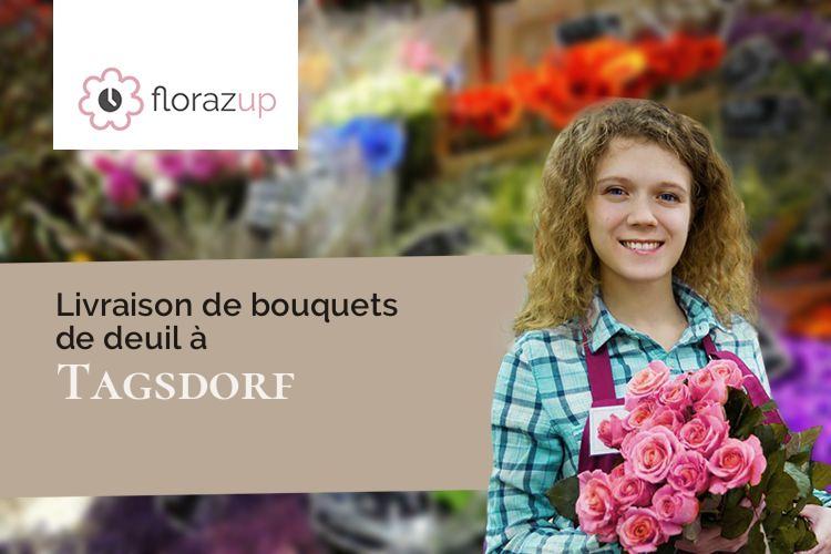 bouquets de fleurs pour un deuil à Tagsdorf (Haut-Rhin/68130)