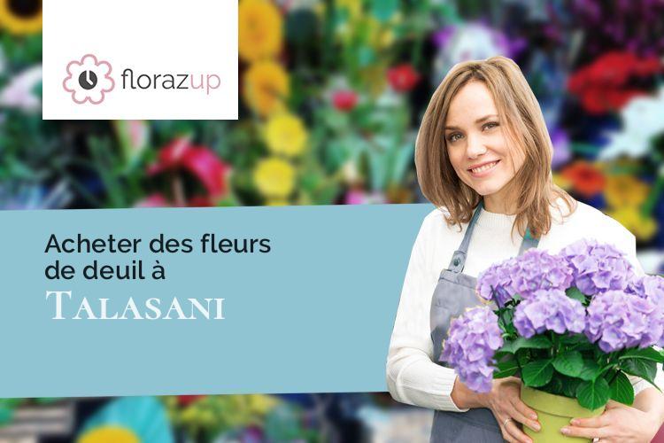 créations florales pour des funérailles à Talasani (Corse/20230)