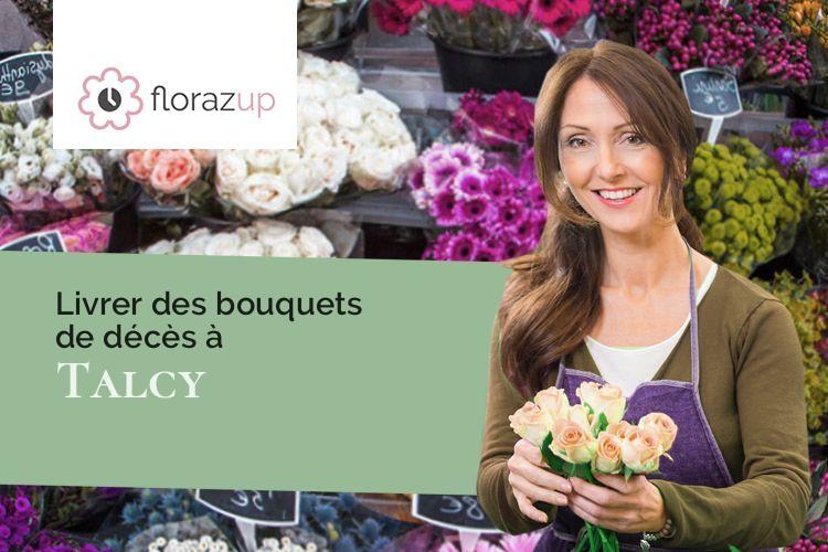 couronnes de fleurs pour des obsèques à Talcy (Loir-et-Cher/41370)