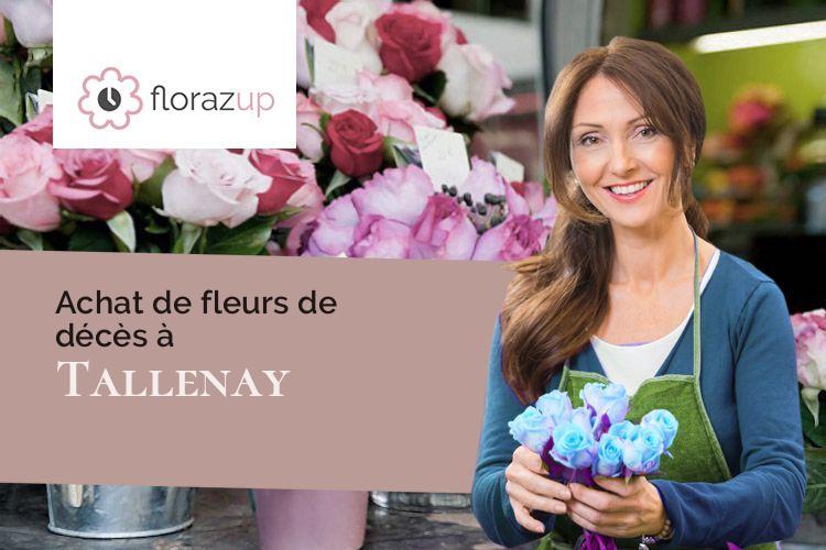 gerbes de fleurs pour une crémation à Tallenay (Doubs/25870)