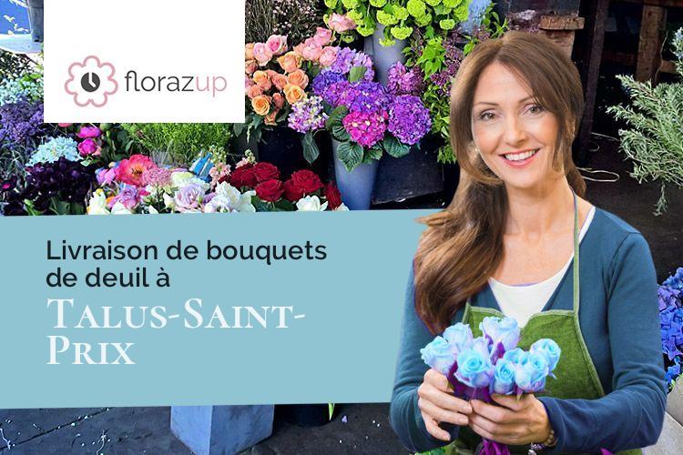 gerbes de fleurs pour des funérailles à Talus-Saint-Prix (Marne/51270)