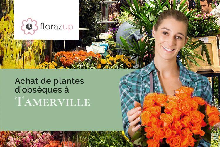 créations florales pour des funérailles à Tamerville (Manche/50700)