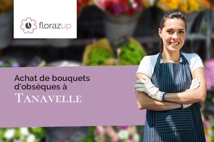 couronnes florales pour des funérailles à Tanavelle (Cantal/15100)