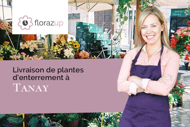 couronnes florales pour un deuil à Tanay (Côte-d'Or/21310)