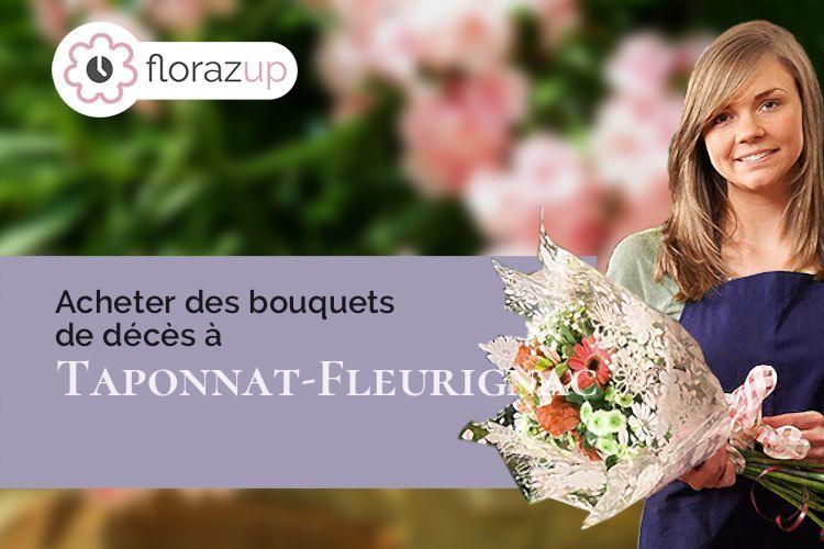 fleurs deuil pour un enterrement à Taponnat-Fleurignac (Charente/16110)