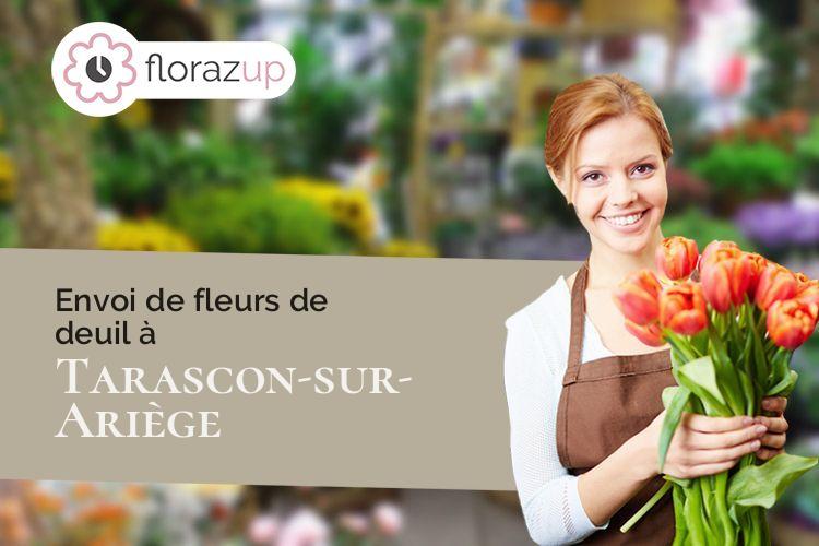 coupes de fleurs pour des funérailles à Tarascon-sur-Ariège (Ariège/09400)