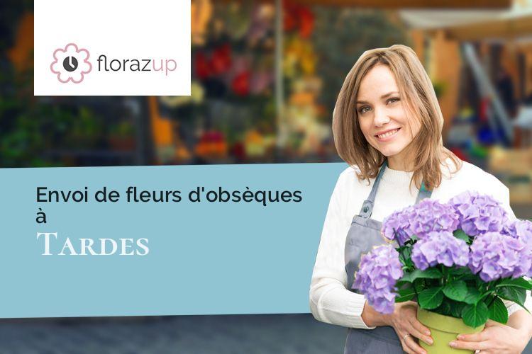 coeurs de fleurs pour des obsèques à Tardes (Creuse/23170)