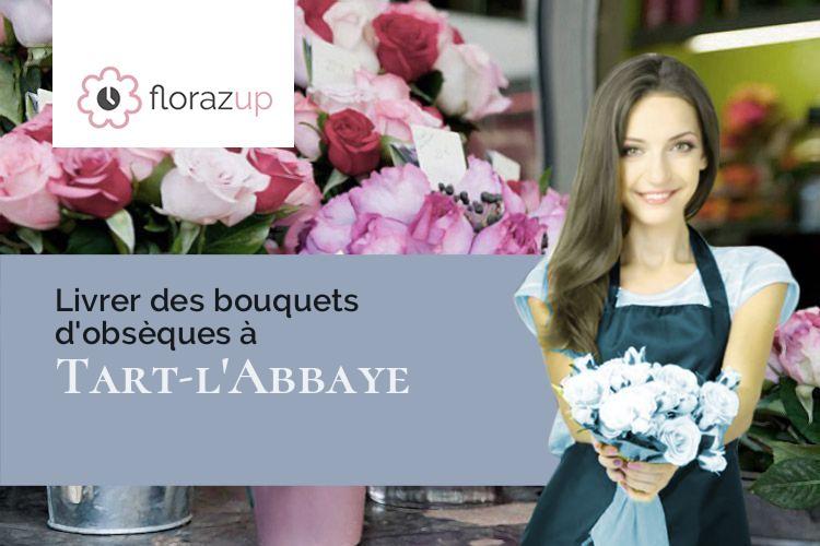 couronnes florales pour une crémation à Tart-l'Abbaye (Côte-d'Or/21110)