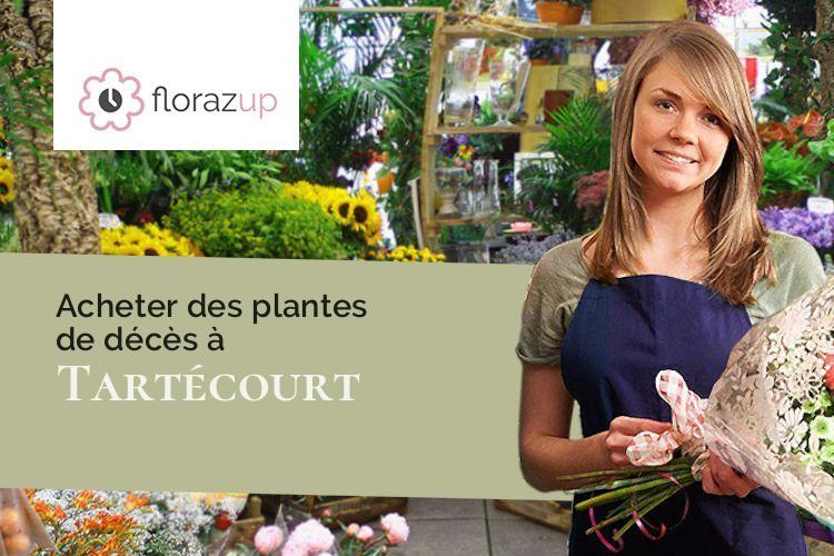créations de fleurs pour un décès à Tartécourt (Haute-Saône/70500)