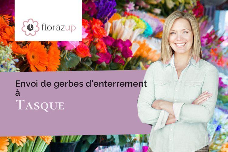 croix de fleurs pour une crémation à Tasque (Gers/32160)