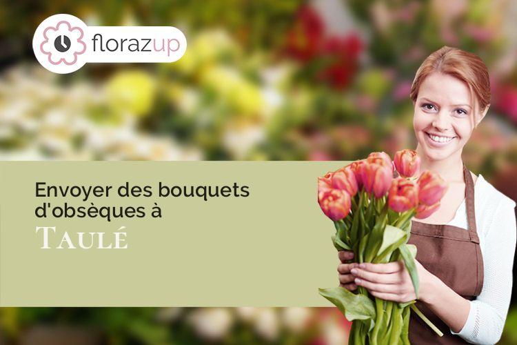 compositions florales pour un enterrement à Taulé (Finistère/29670)