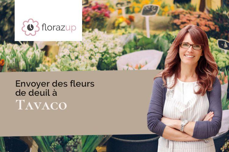 coeurs de fleurs pour des funérailles à Tavaco (Corse/20167)